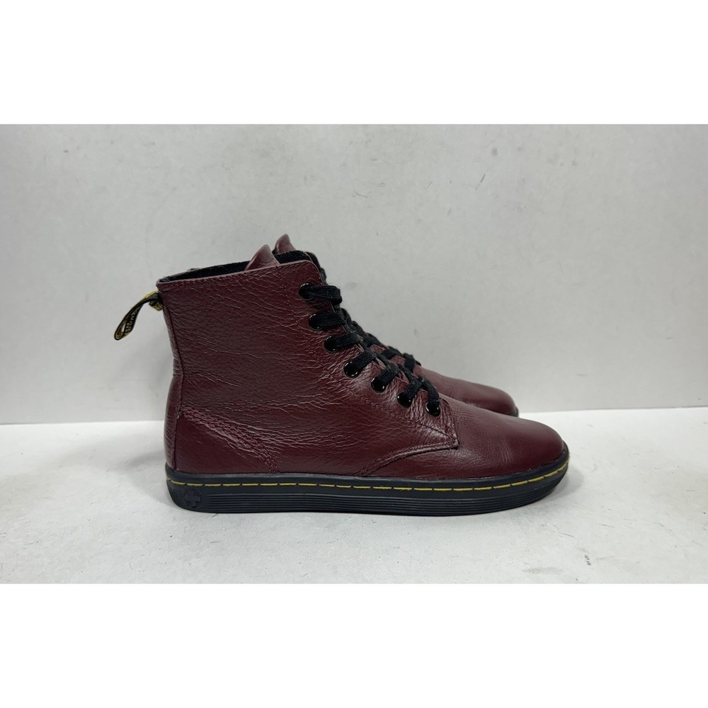 Dr. Martens Leyton Women's Size 6 Oxblood Red Burgundy Combat Leather Boots